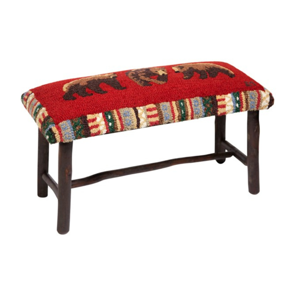 CHANDLER 4 CORNERS CINNAMON BEAR HICKORY BENCH