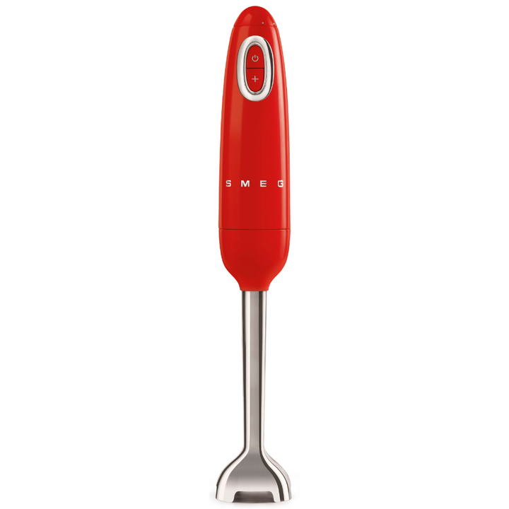 SMEG RED RETRO HAND BLENDER WITH ACCESSORIES