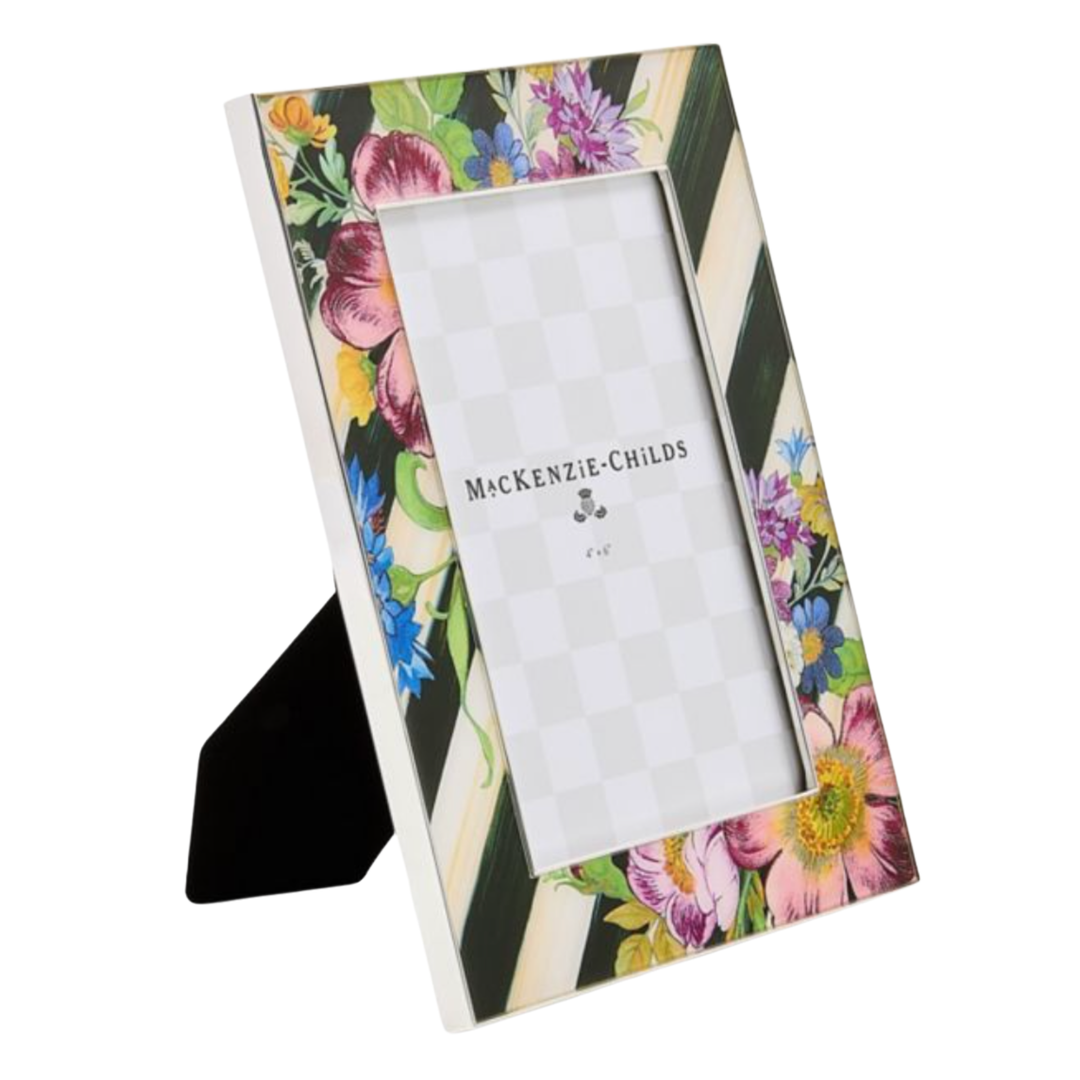 MACKENZIE CHILDS Flower Market Design And Silver Plated Frame