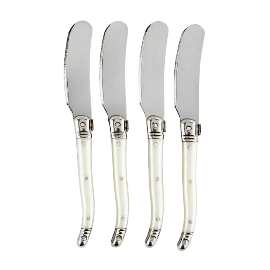 SANTA BARBARA DESIGN STUDIO Pearl Handle Charcuterie Spreaders Set Of 4 Default Title