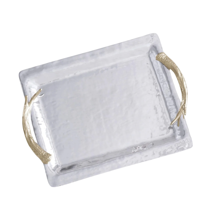 BEATRIZ BALL Antler Emerson Large Tray With Gold Handles