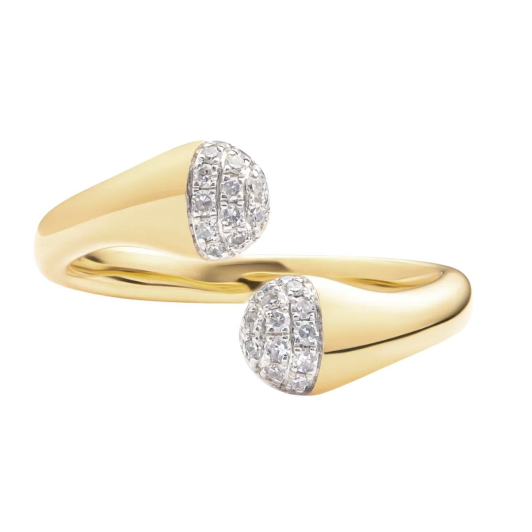 Phillips House Affair Swivel Bulb Yellow Gold With Diamonds Ring Default Title