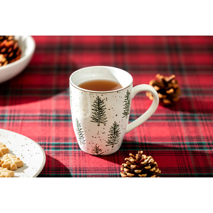 GRACE TEAWARE Snowy Pine Trees Mug