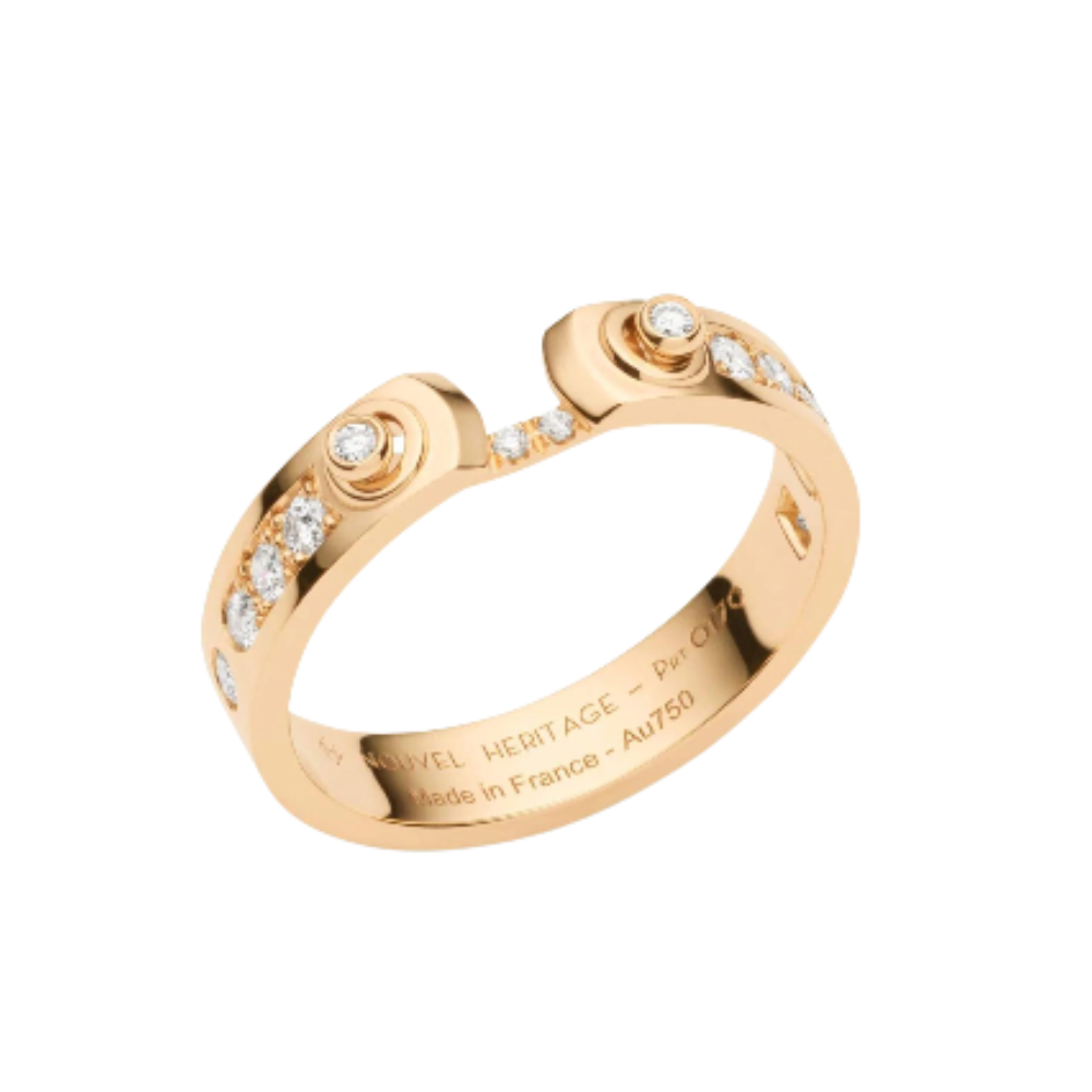 NOUVEL HERITAGE 18K Yellow Gold Tuxedo Ring Default Title