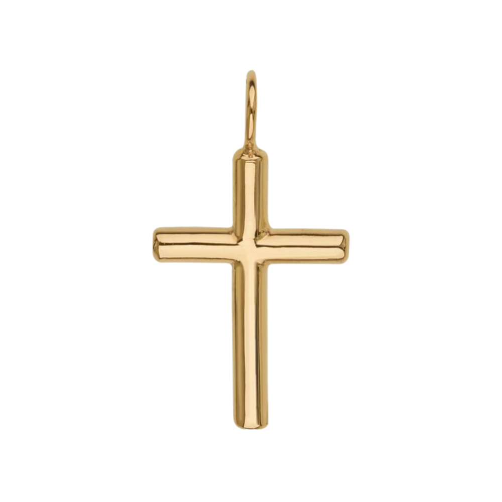 HEATHER B. MOORE 14K YELLOW GOLD CROSS