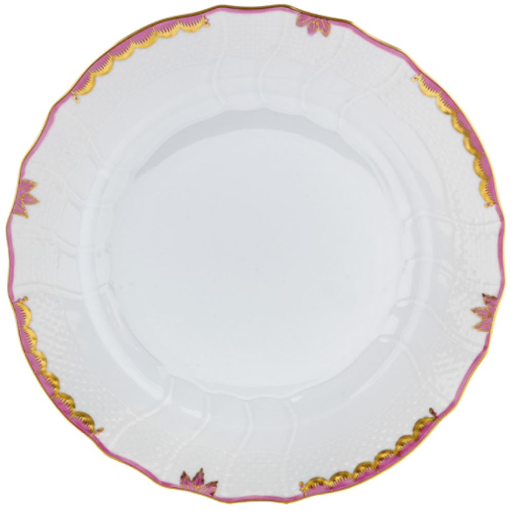 HEREND PRINCESS VICTORIA PINK DESSERT PLATE