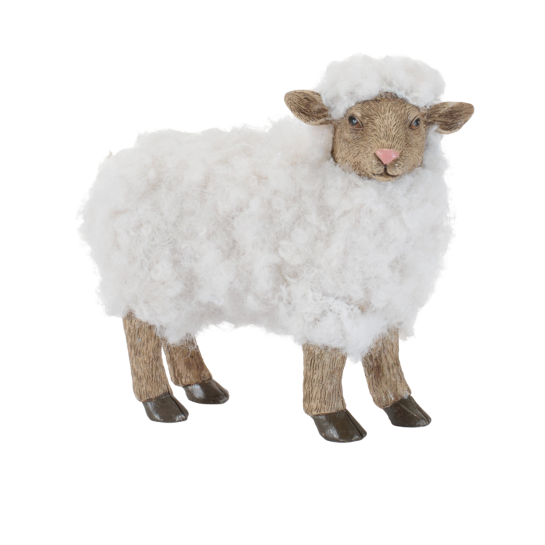 MELROSE Sheep With White Faux Fur Default Title