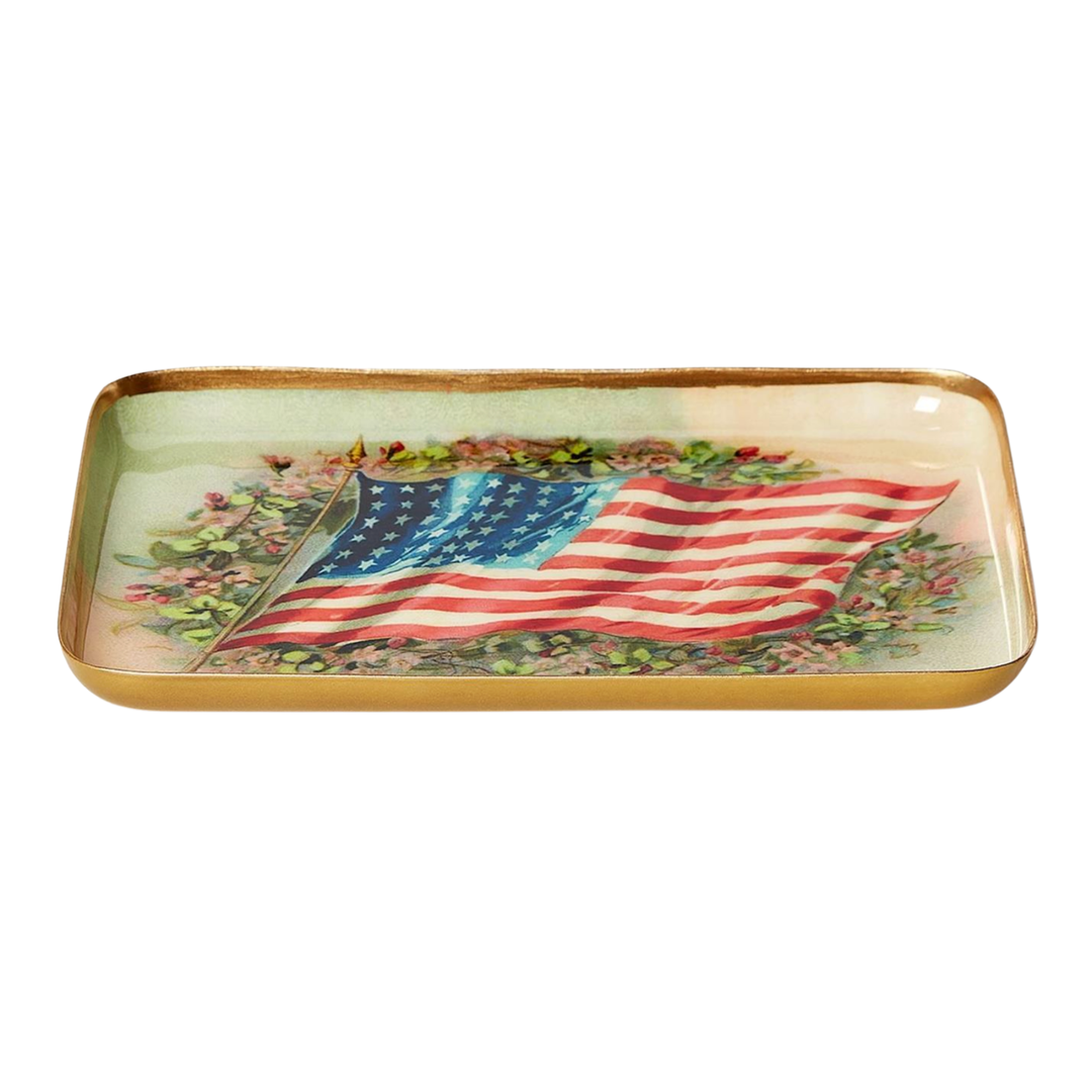 TWO'S COMPANY American Flag Tray Default Title