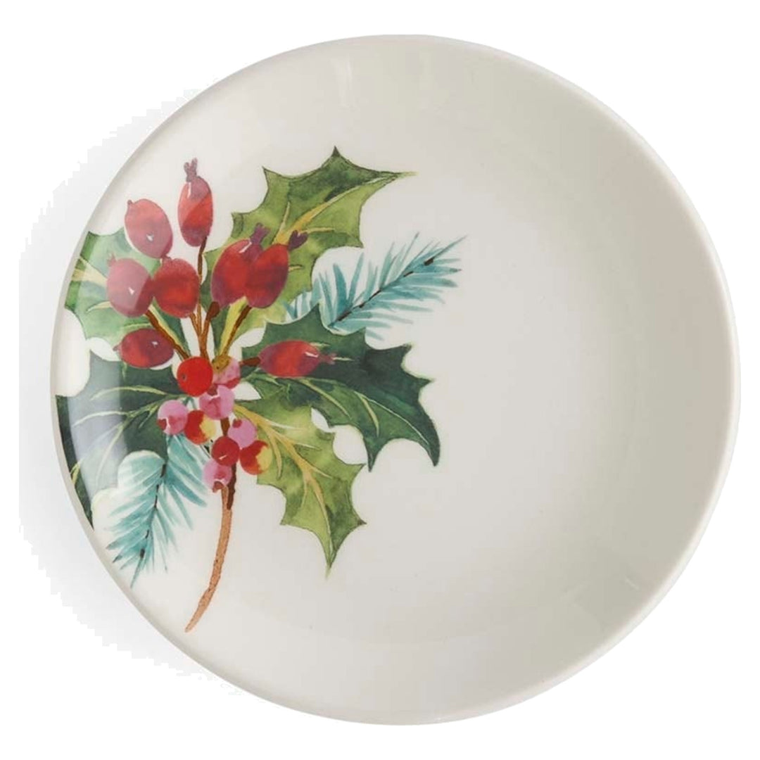 PORTMEIRION Botanic Garden Christmas Holly Side Plate