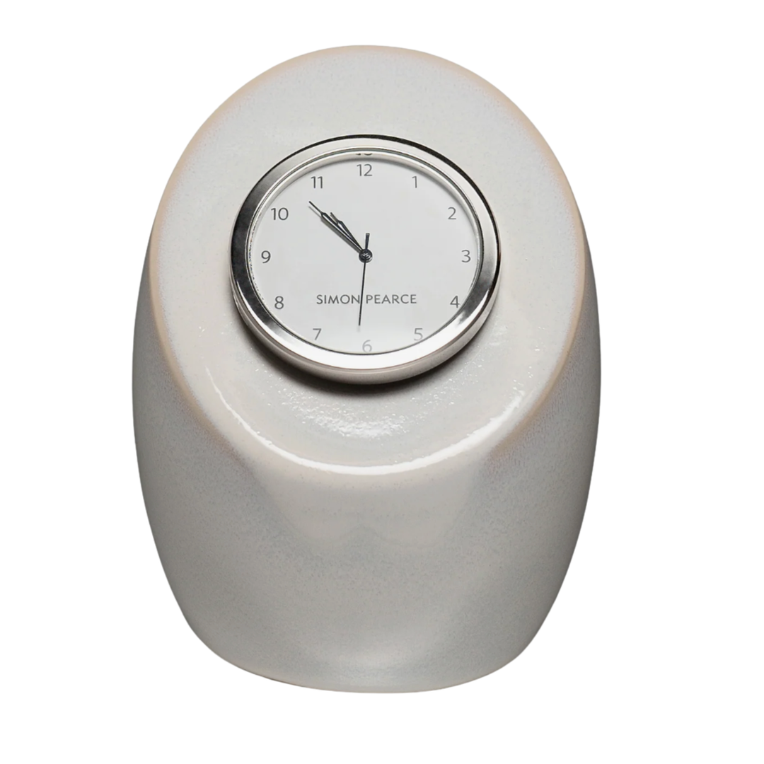 SIMON PEARCE Addison Cloud Pottery Clock Default Title