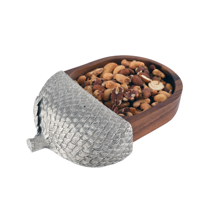 VAGABOND HOUSE WOOD ACORN NUT BOWL