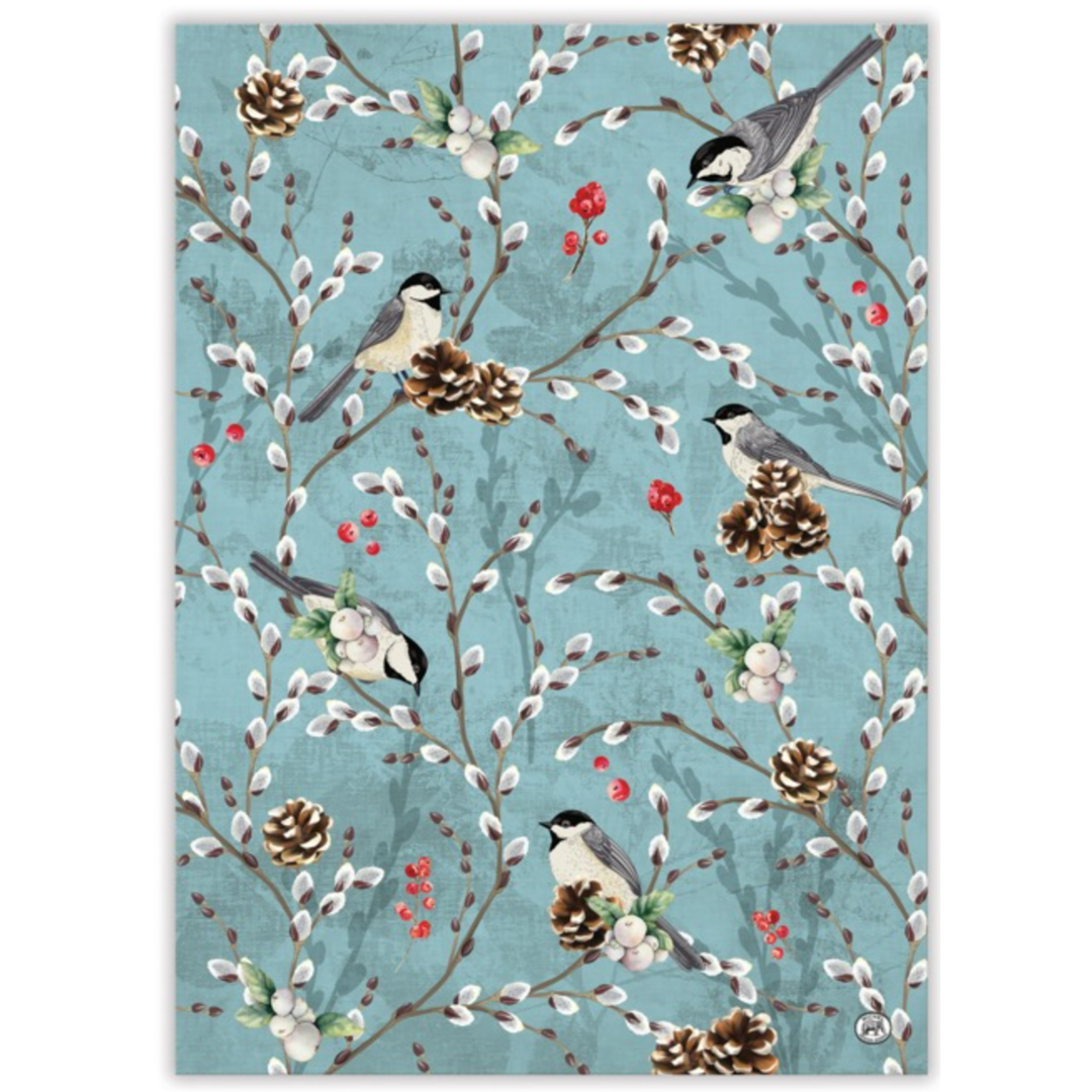 MICHEL DESIGN Winterberry And Balsam Kitchen Towel Default Title