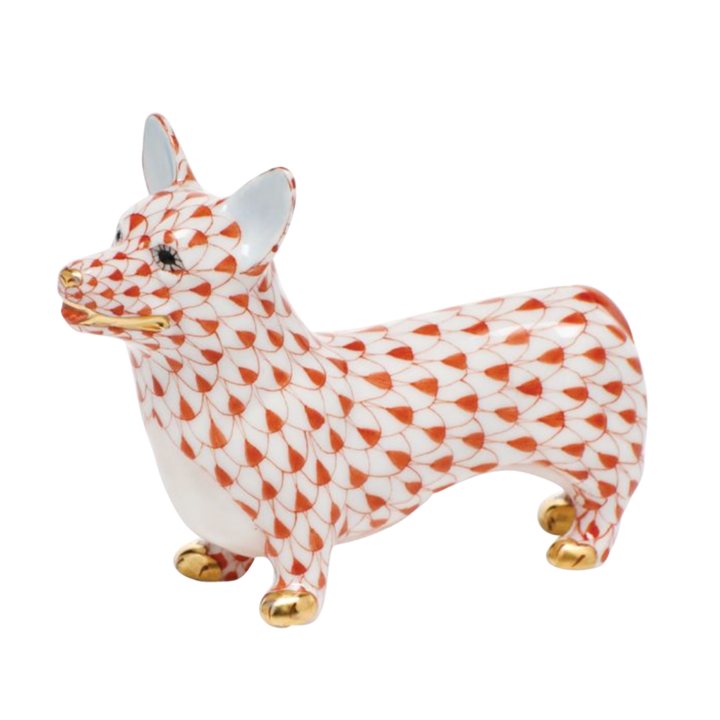 HEREND Corgi RUST