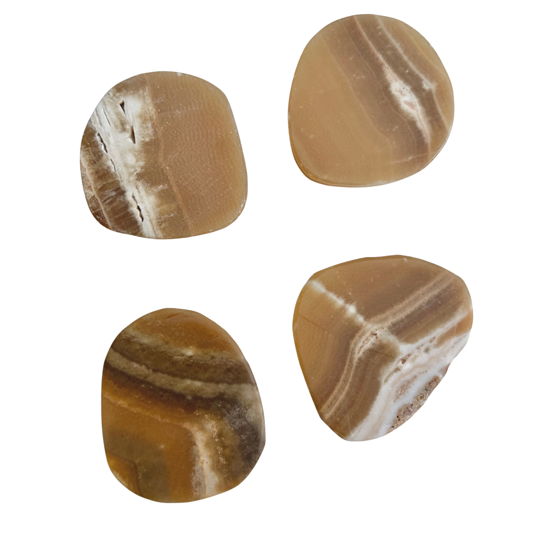 VILLA LUA HOME Chocolate Onyx Coaster Set 4 Default Title