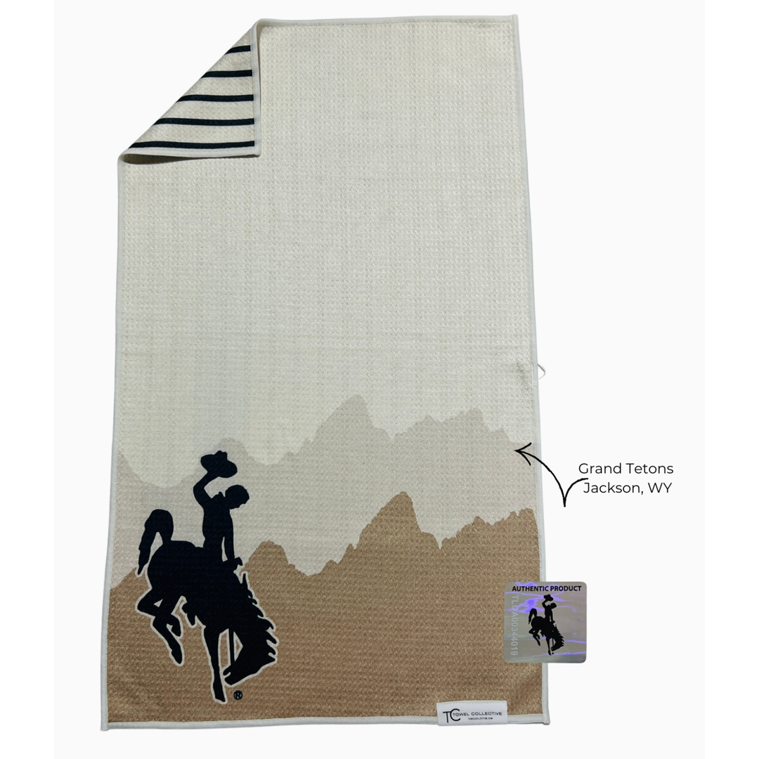 TOWEL COLLECTIVE Neutral Cowboy Waffle Weave Microfiber Kitchen Towel Default Title