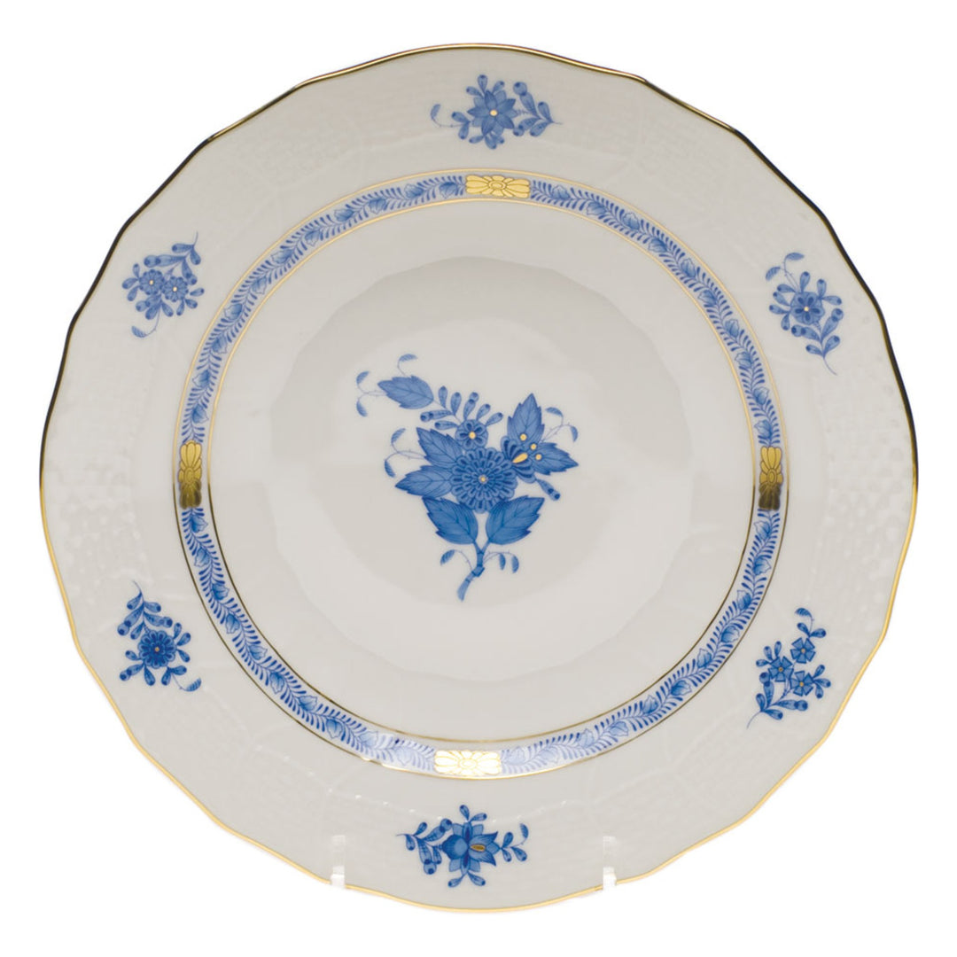 HEREND Chinese Bouquet Blue Dessert Plate