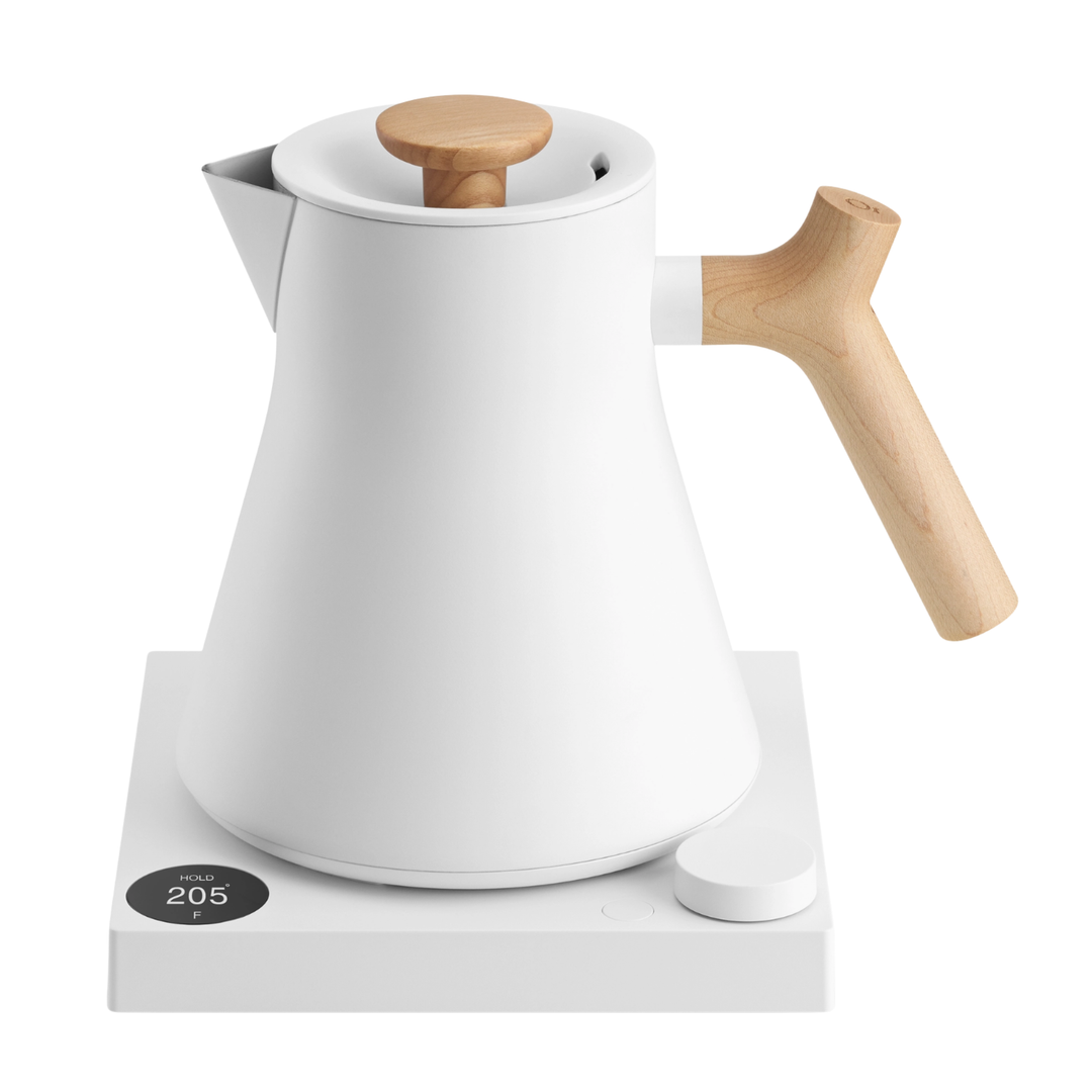 FELLOW Corvo Pro EKG Matte White With Maple Electric Kettle