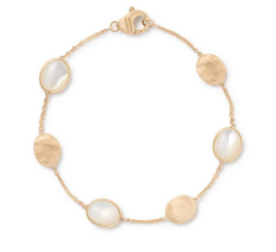 18K Yellow Gold Silvigila Mother Of Pearl Bracelet
