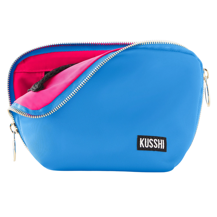 Signature Navy And Pink Makeup Bag