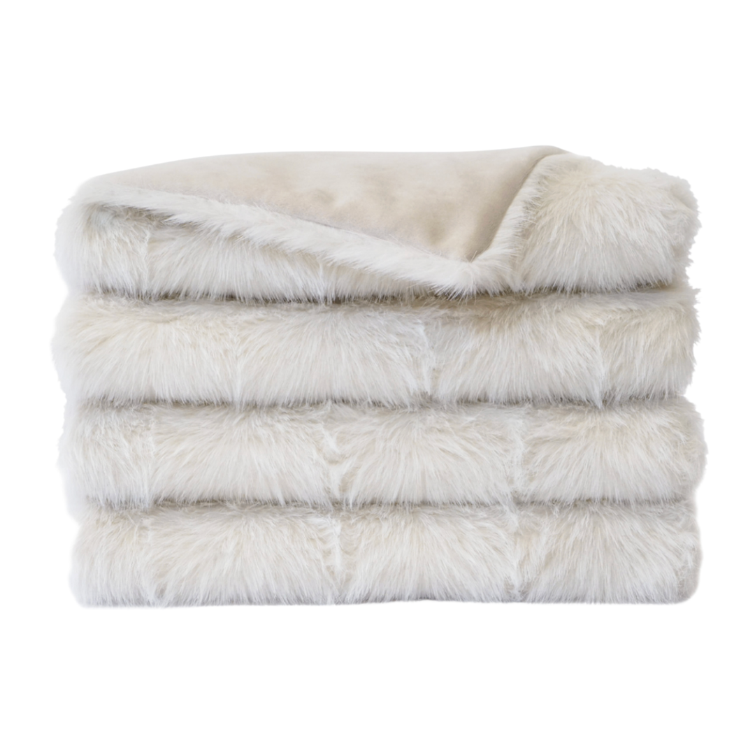 DV KAP HOME Ermelo Opal Fur Throw Default Title
