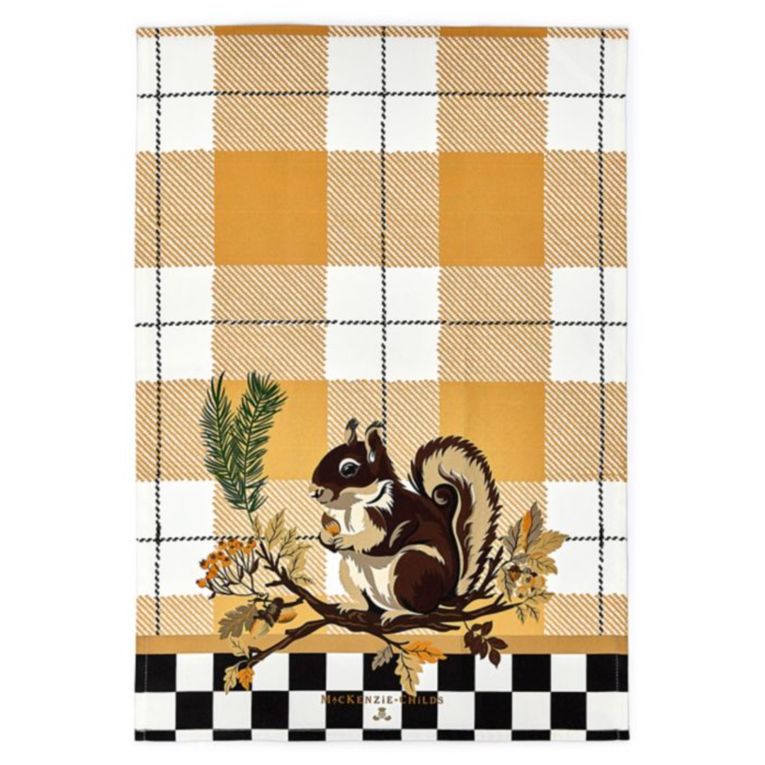 MACKENZIE CHILDS Squirrel Dish Towel