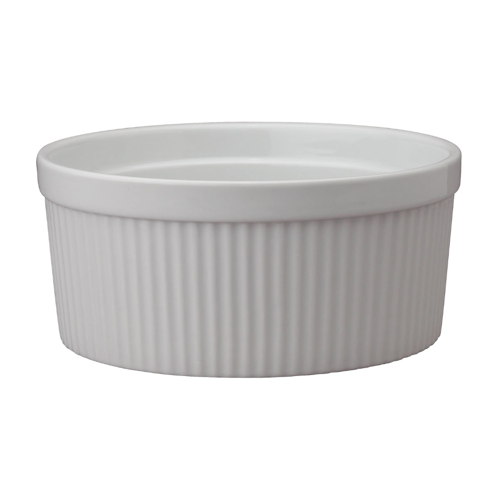 HAROLD IMPORTS White Round Souffle Dish