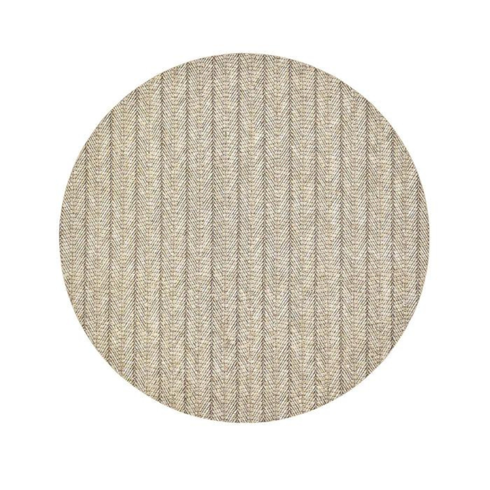 KIM SEYBERT HERRINGBONE PLACEMAT - TAN