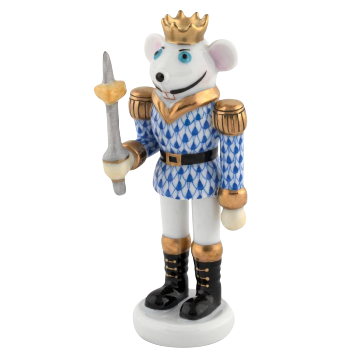 HEREND Mouse King Nutcracker SAPPHIRE