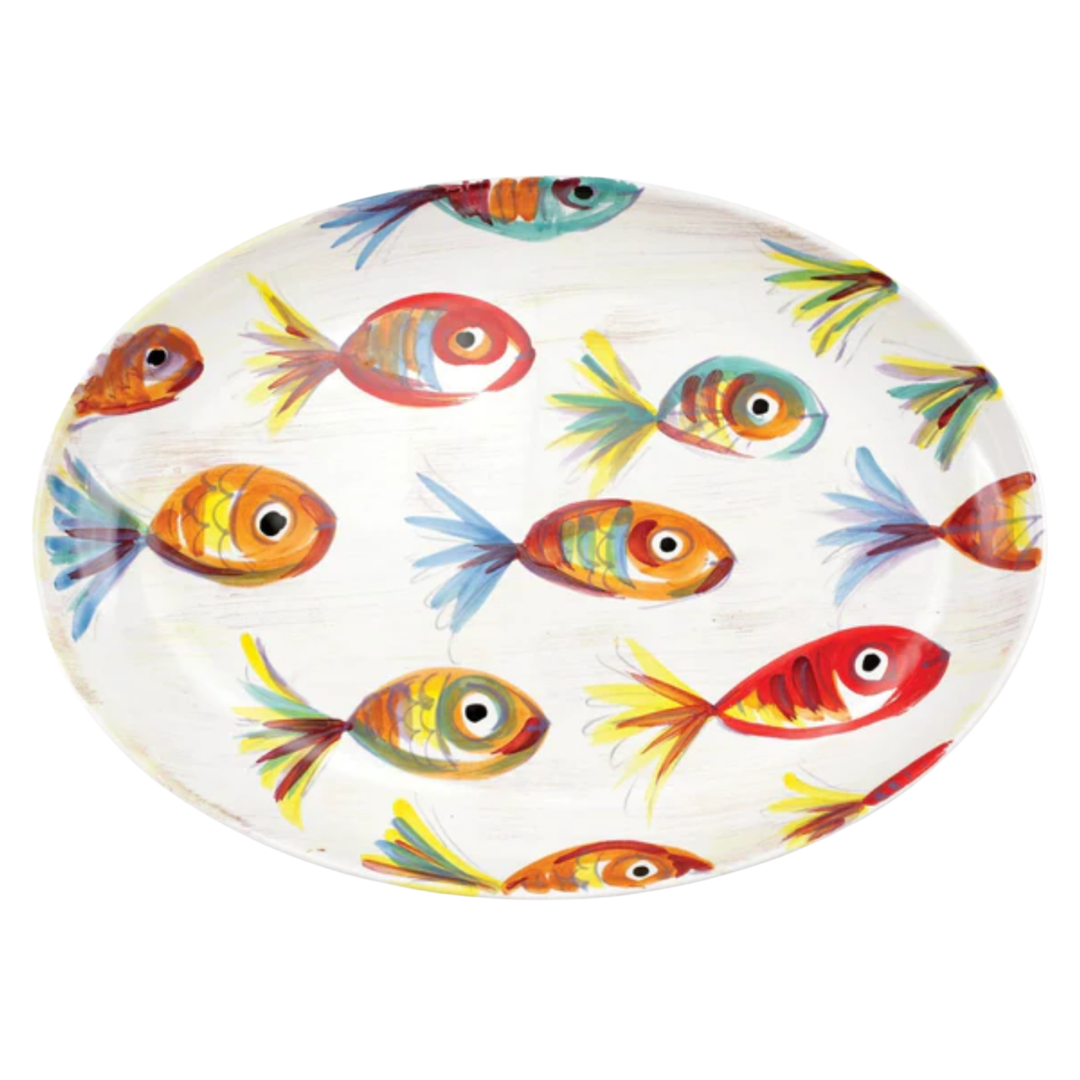 VIETRI Pesci Colorati Oval Platter Default Title