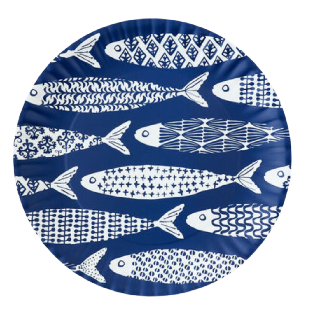 180 DEGREES School Of Fish Melamine Platter