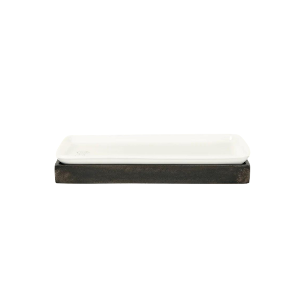 JAN BARBOGLIO Ceramica Blaca White Chica Platter