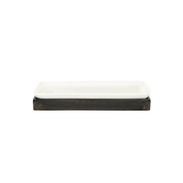 JAN BARBOGLIO Ceramica Blaca White Chica Platter