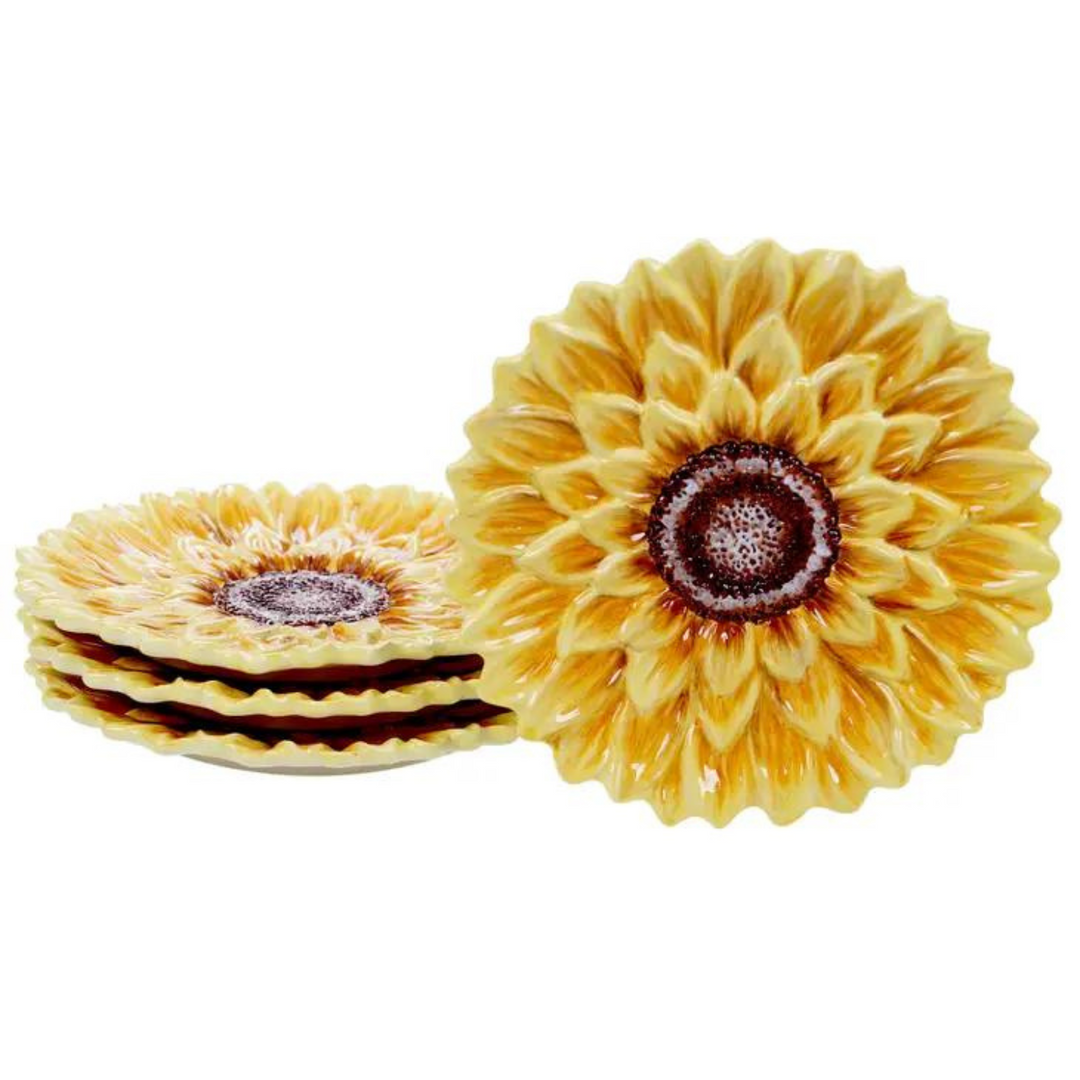 CERTIFIED INTERNATIONAL INDIVIDUALLY SOLD SUNFLOWER FIELDS DESSERT PLATE