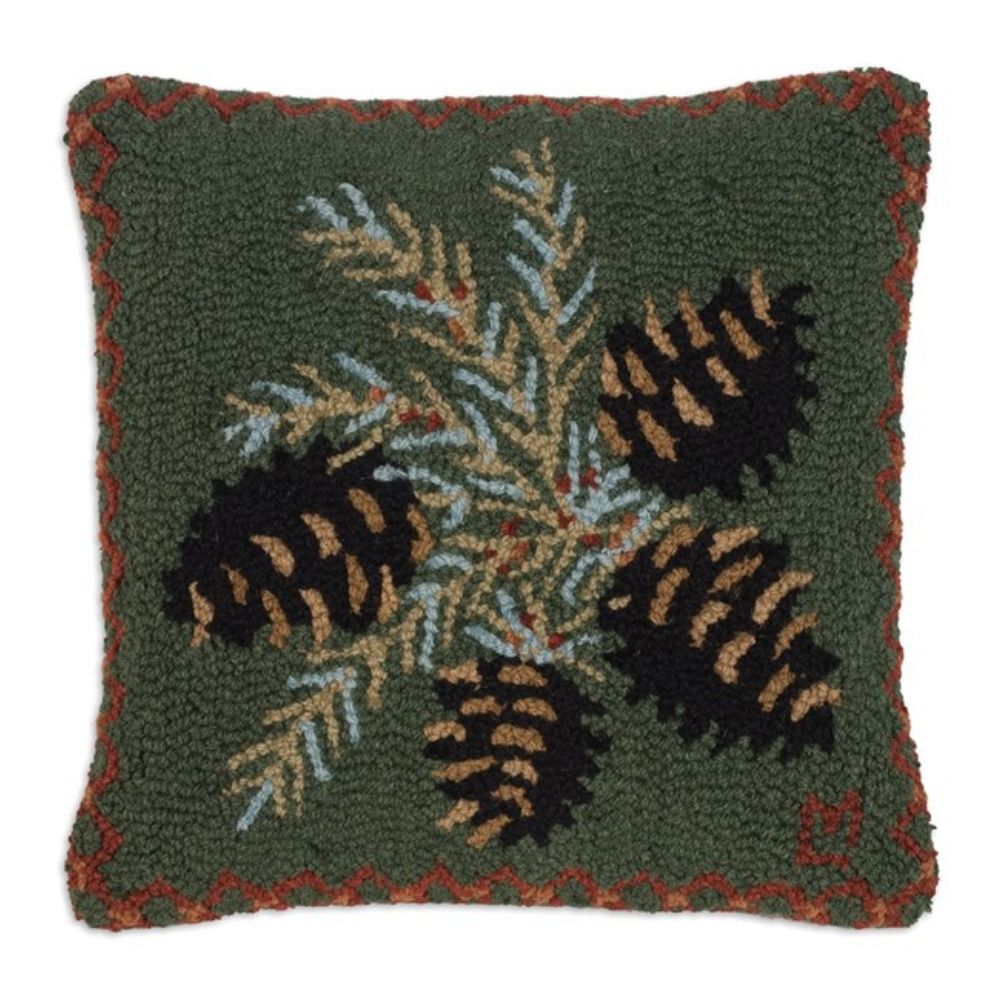 CHANDLER 4 CORNERS DIAMOND PINE PILLOW