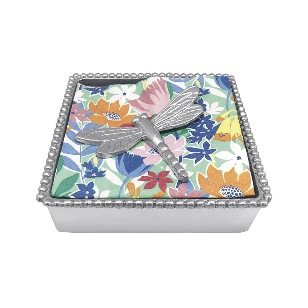MARIPOSA Napkin Beaded Dragon Fly Box