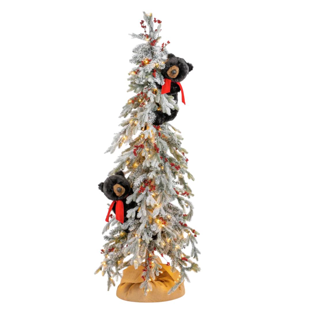 DITZ DESIGNS Frosted Christmas Black Bear Frolic