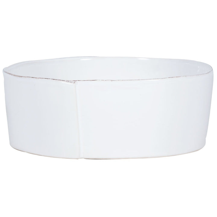 VIETRI LASTRA WHITE LARGE SERVING BOWL