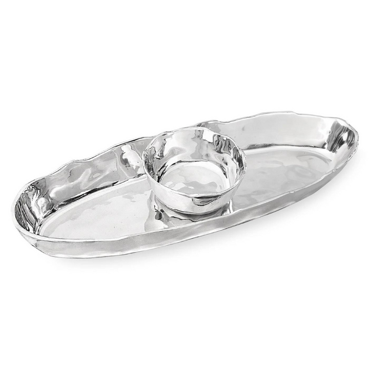 BEATRIZ BALL Soho Brookly Deep Oval Chip And Dip Tray With Bowl