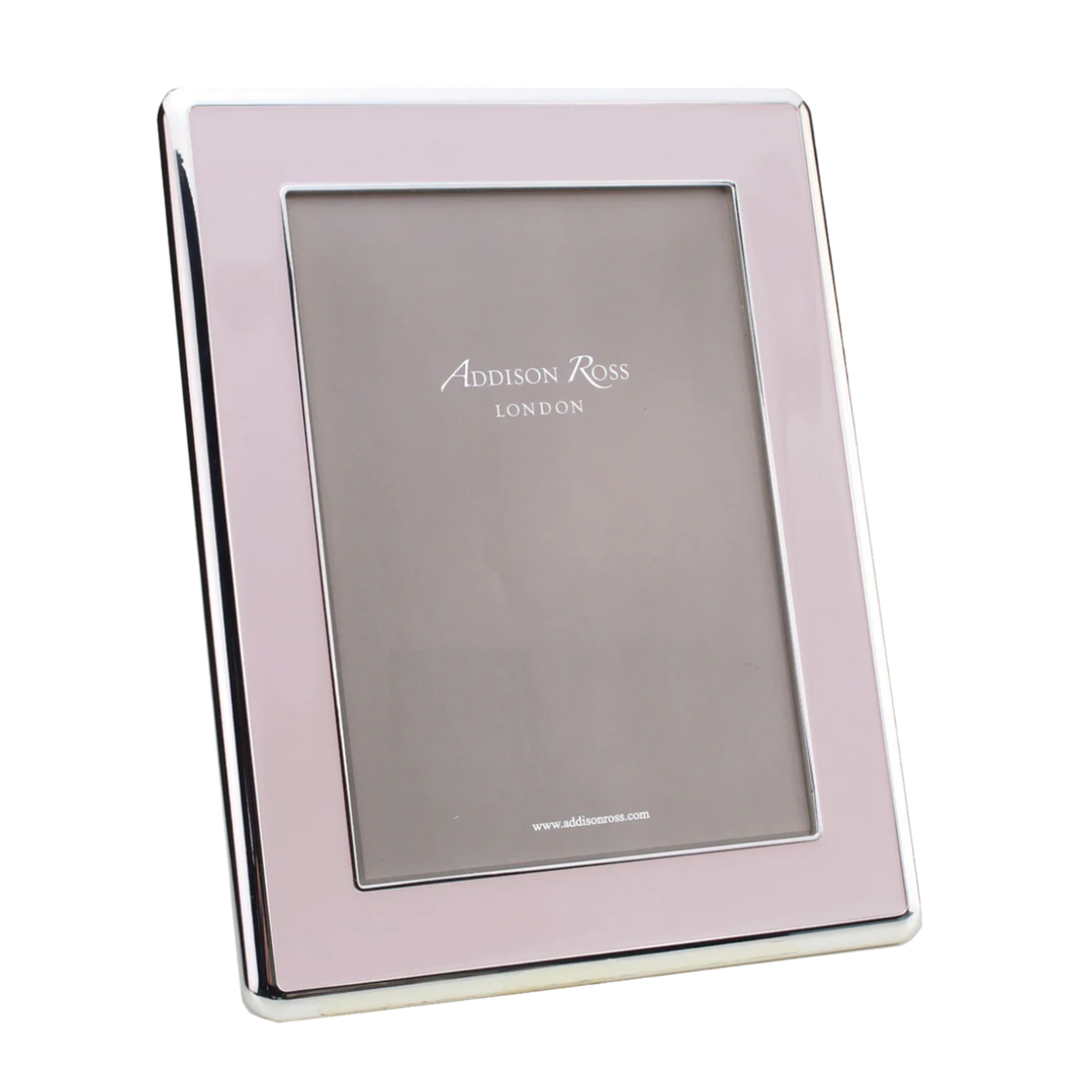 ADDISON ROSS Pale Pink And Silver Curved Frame 4" X 6" Default Title