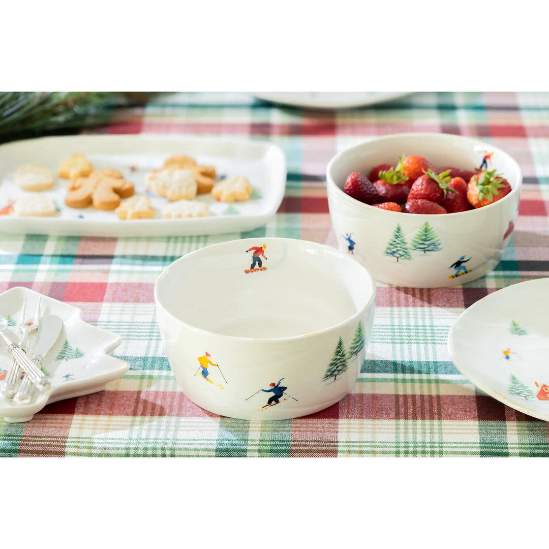 GRACE TEAWARE Winter Ski Slope Bowl