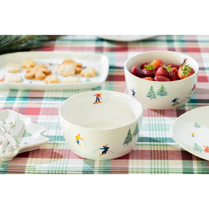 GRACE TEAWARE Winter Ski Slope Bowl