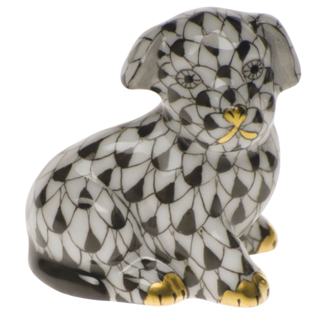 HEREND Miniature Puppy BLUE,BUTTERSCOTCH,BLACK,RASPBERRY,KEYLIME,GREEN