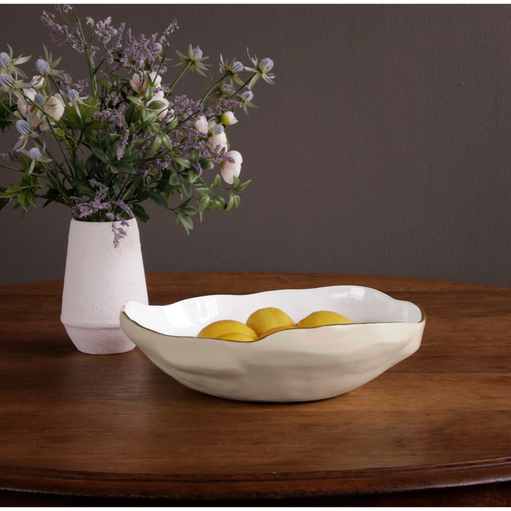 BEATRIZ BALL Encant Nuevo Cream And White Large Bowl