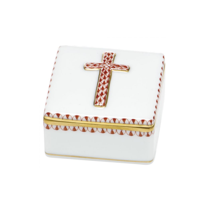 HEREND Prayer Box RUST