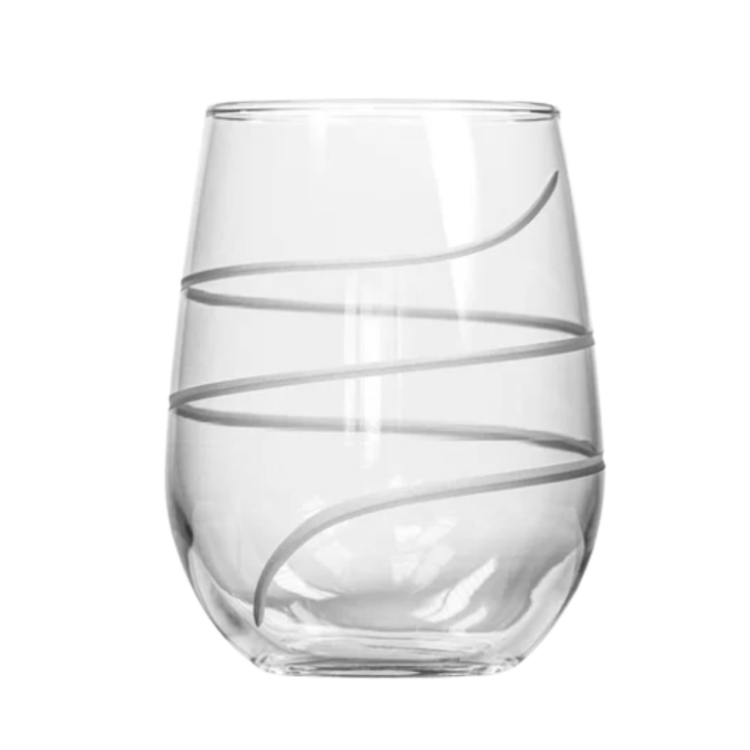ROLF Twist Stemless Wine Glass