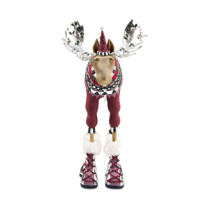 MACKENZIE CHILDS MacKenzie-Childs Patience Brewster Mooseltoe Milton Moose Figure