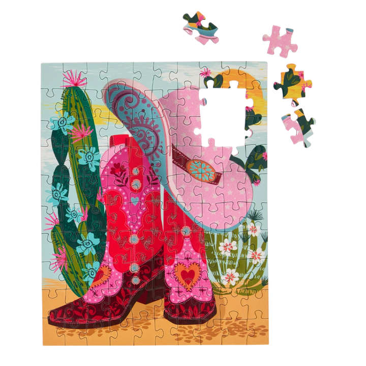 WERKSHOPPE Cowgirl Essentials 100 Piece Puzzle Snax
