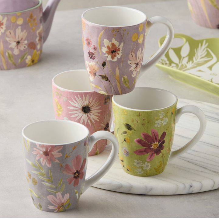 CERTIFIED INTERNATIONAL Wildflower Orchid Mug