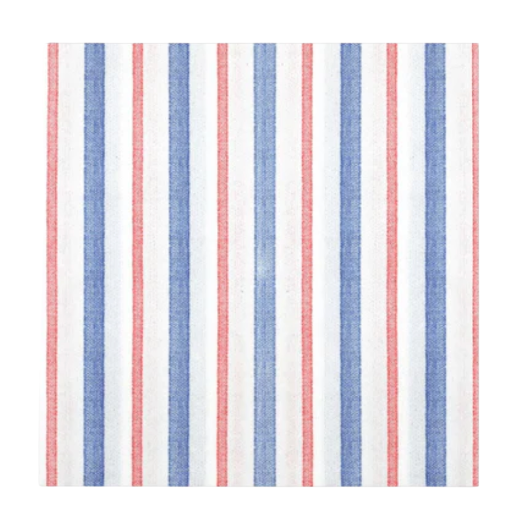 VIETRI Papersoft Americana Stripe Cocktail Napkins