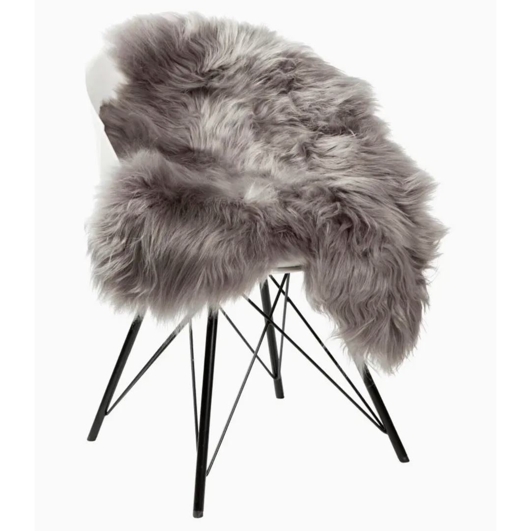 BIDKHOME Dyreskinn Sheepskin Icelandic Grey Rug